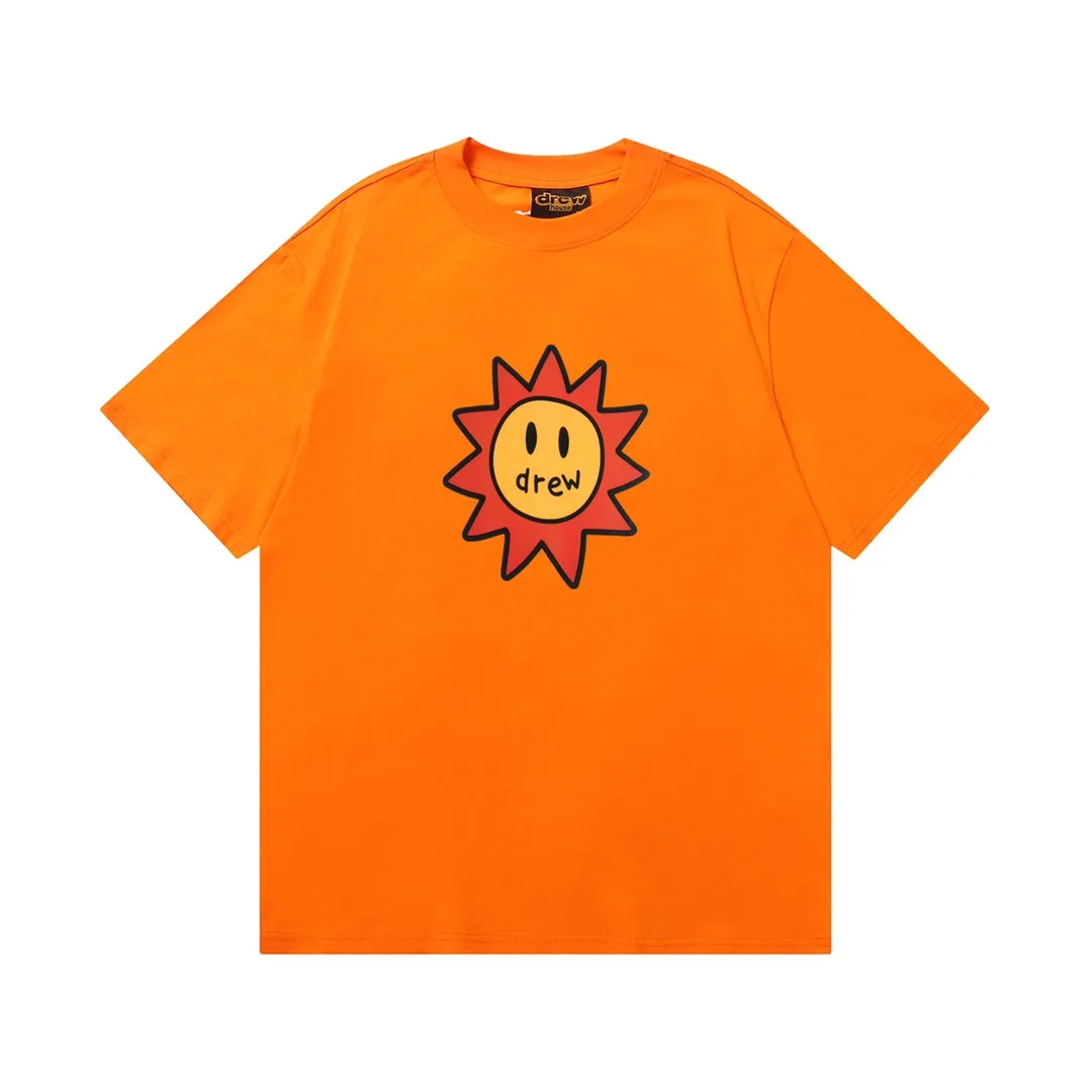 D 058 9 2023SS Same Style drew T g , ！ Quality！！ ， Quality！！ ， ！！ ， ， ， ， ， 。 Sizes：S M L XL ：Black White Royal Blue Red Brown White Orange